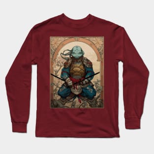 Anthropomorphic Samurai Turtle Kappa Long Sleeve T-Shirt